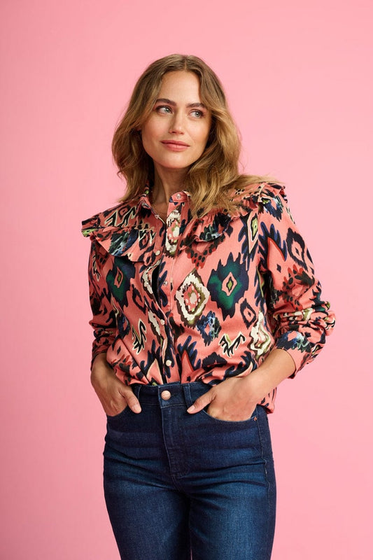POM Amsterdam Blouses Pink / 34 BLOUSE - Lara Crafts Dusty Pink