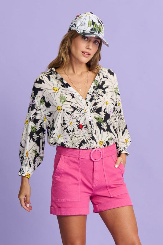 POM Amsterdam Blouses White / 34 BLOUSE - Violet Oopsy Daisy
