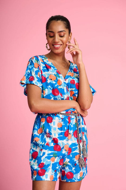POM Amsterdam Jumpsuits Blue / 34 COMBINAISON - Pomegranate Blue