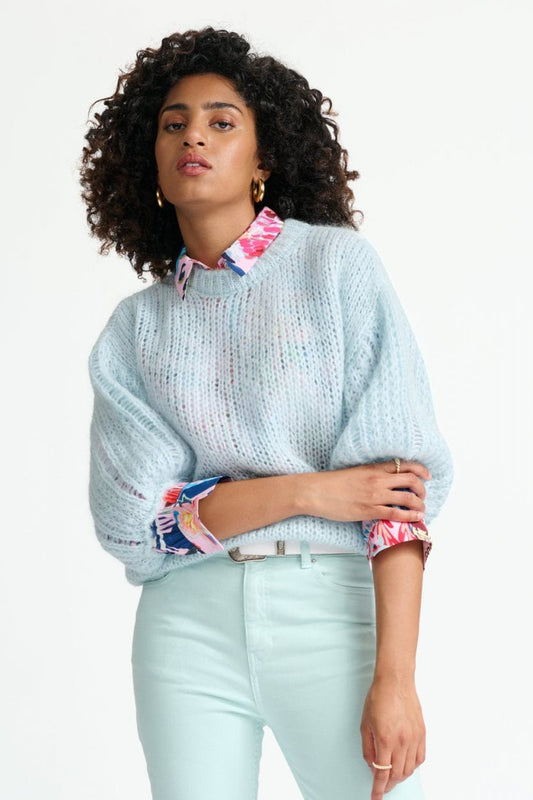 POM Amsterdam Pullovers Blue / 34 PULL - Dreamy Blue