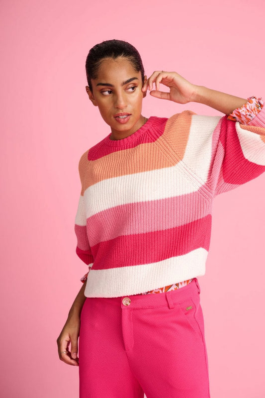 POM Amsterdam Pullovers PULL - Pink Sweetness