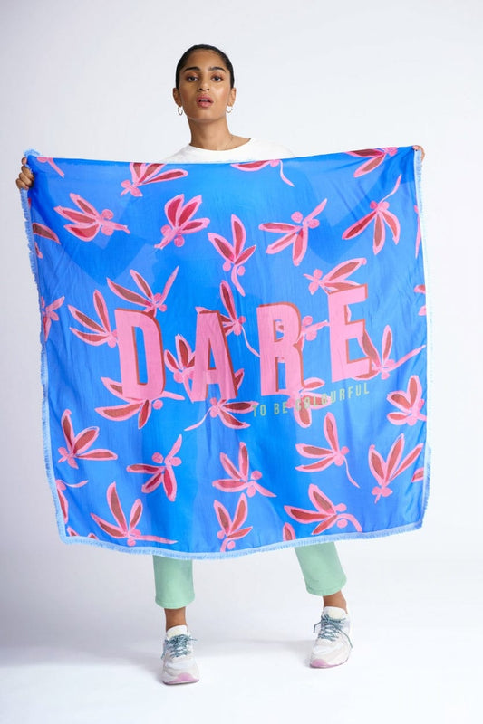 POM Amsterdam Shawls Blue / OS ÉCHARPE - Fly Away Blue