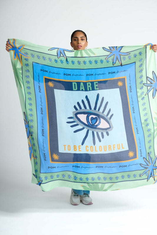 POM Amsterdam Shawls Green / OS ÉCHARPE - All Eyes on You