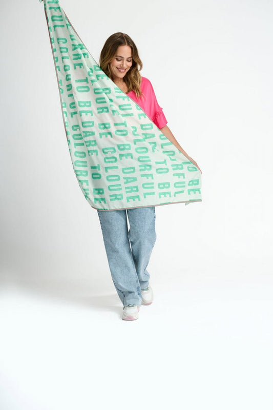 POM Amsterdam Shawls Green / OS ÉCHARPE - Dare to be Green