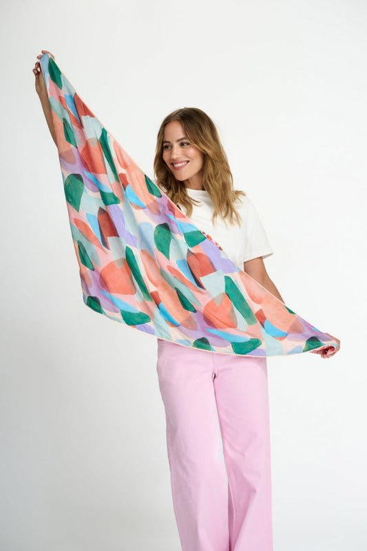 POM Amsterdam Shawls Orange / OS ÉCHARPE - Double Elements