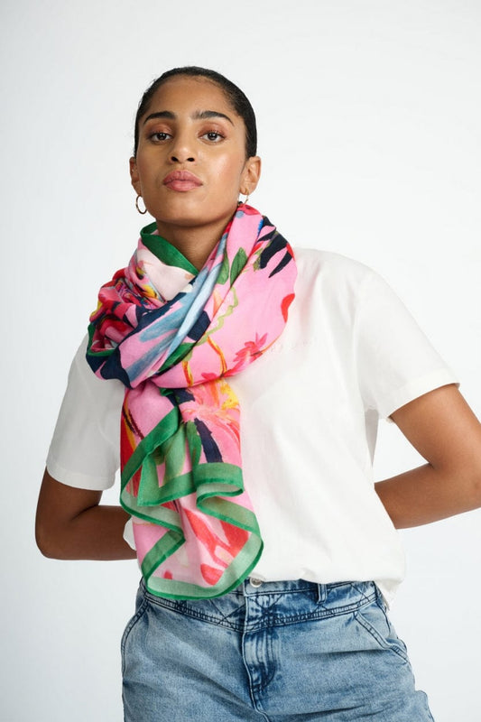 POM Amsterdam Shawls Pink / OS ÉCHARPE - Botanical Pink