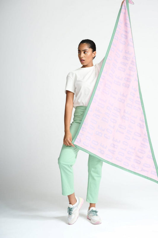 POM Amsterdam Shawls Pink / OS ÉCHARPE - Dare to be Pink Lilac