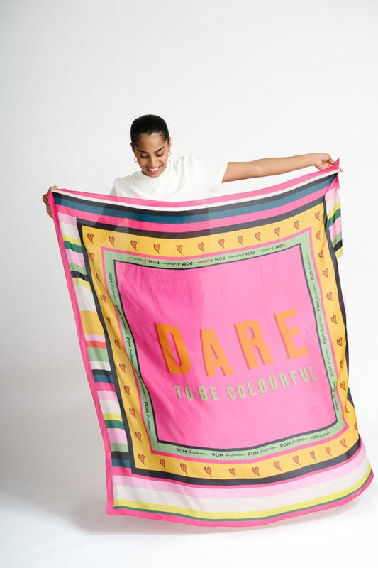 POM Amsterdam Shawls Pink / OS ÉCHARPE - Dare to be Sweetness