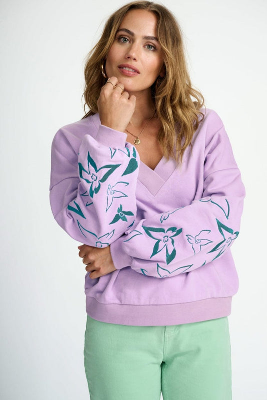POM Amsterdam Sweaters Purple / 34 PULL - Orchid Lilac