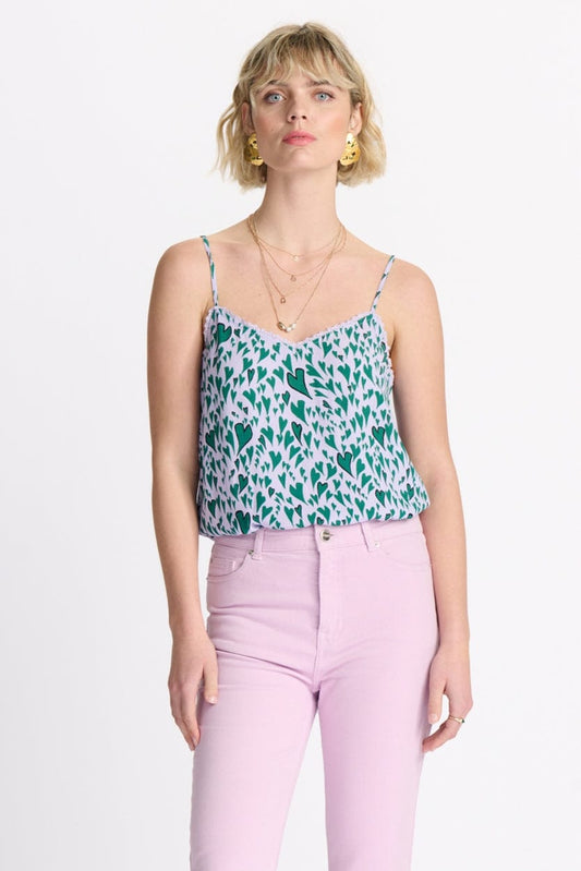 POM Amsterdam Tops Purple / 34 TOP - Evi Heart to Heart Lilac