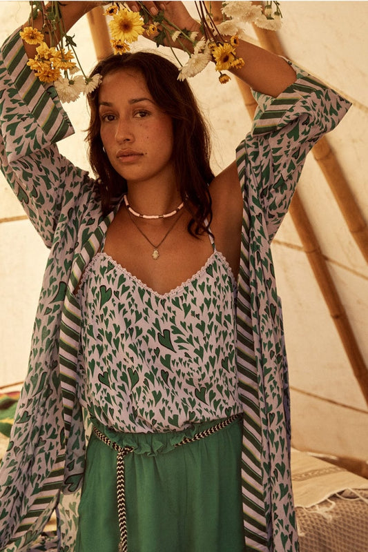 POM Amsterdam Tops TOP - Evi Heart to Heart Lilac