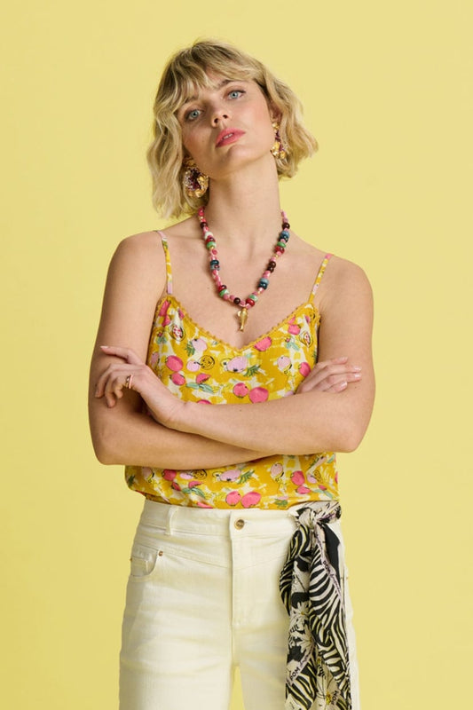 POM Amsterdam Tops Yellow / 34 TOP - Evi Pomegranate Yellow